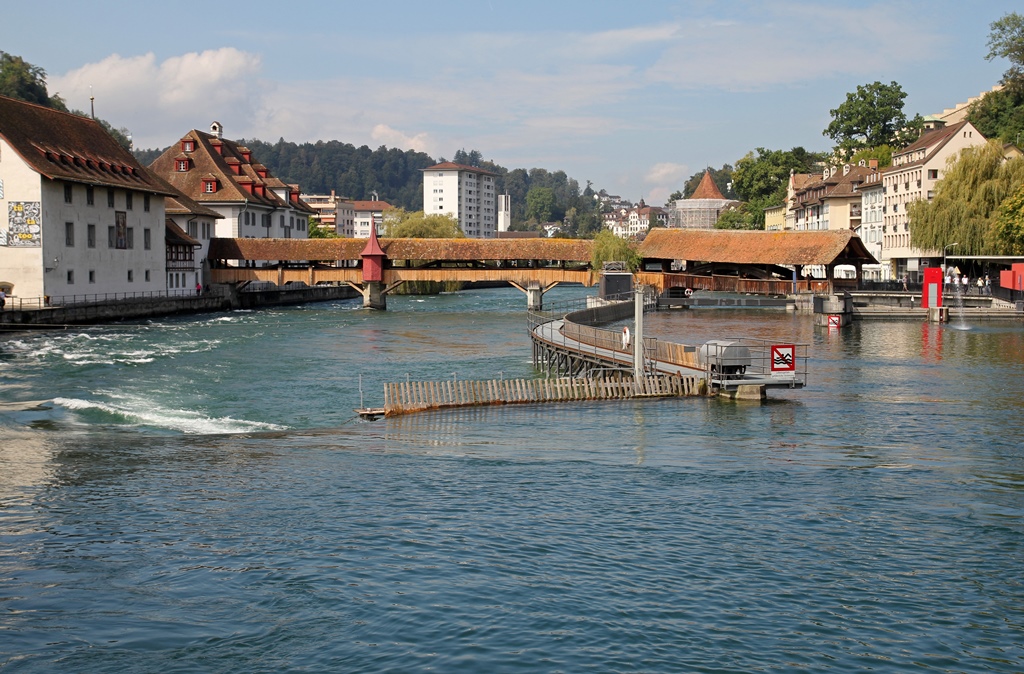 River Reuss Downstream from Reussbrücke